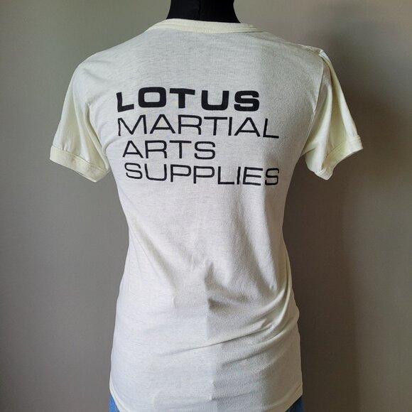 Vintage Martial Arts Club print 70s teeshirt - Picture 3 of 12